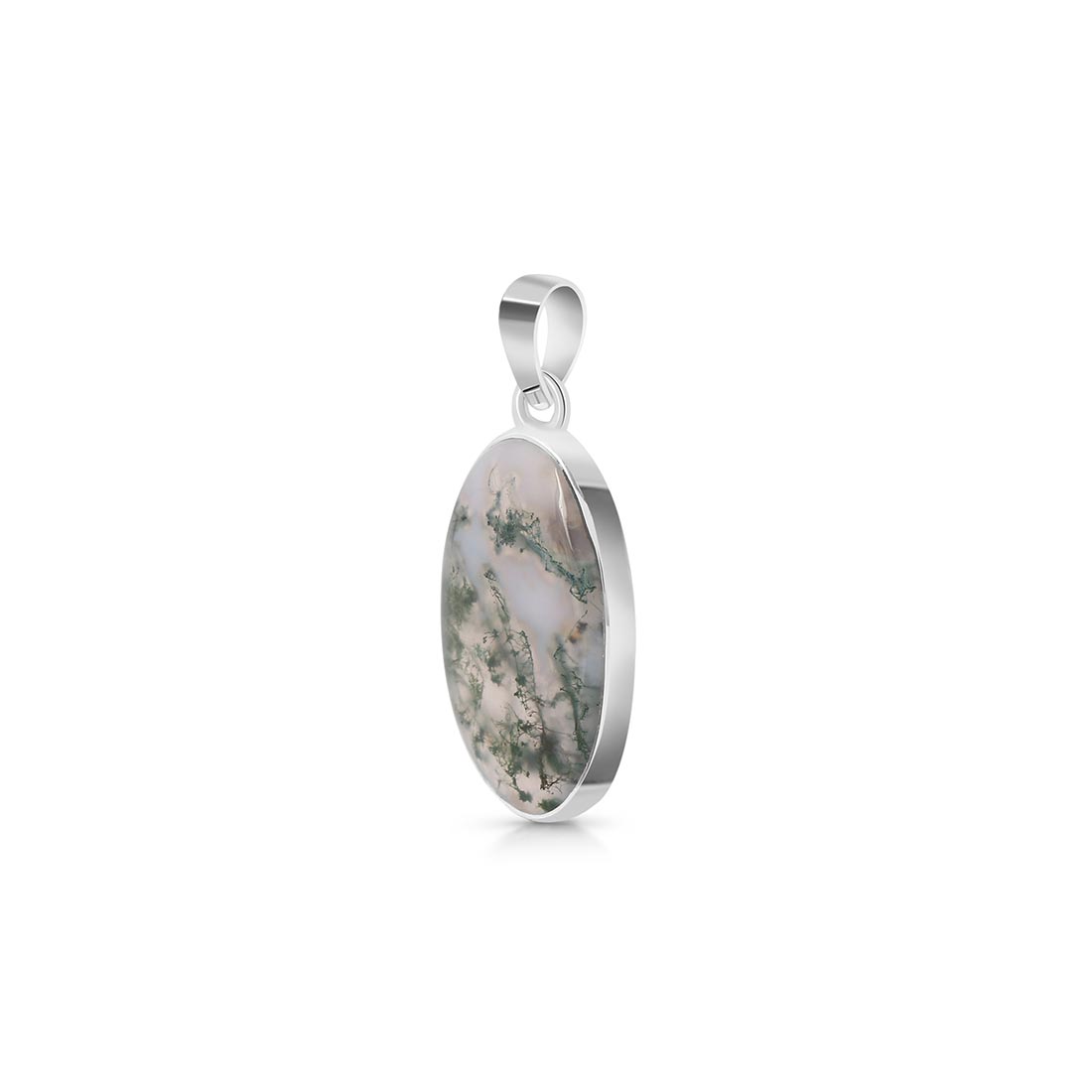 Moss Agate Pendant-(MOA-P-27.)